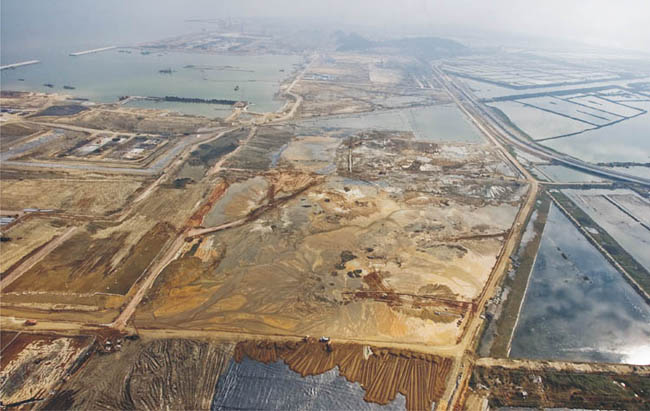 中船龍穴造船基地民船項目船塢以西軟土地基處理工程